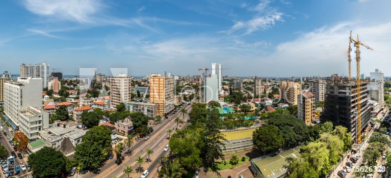 Bild på Aerial view of downtown Maputo